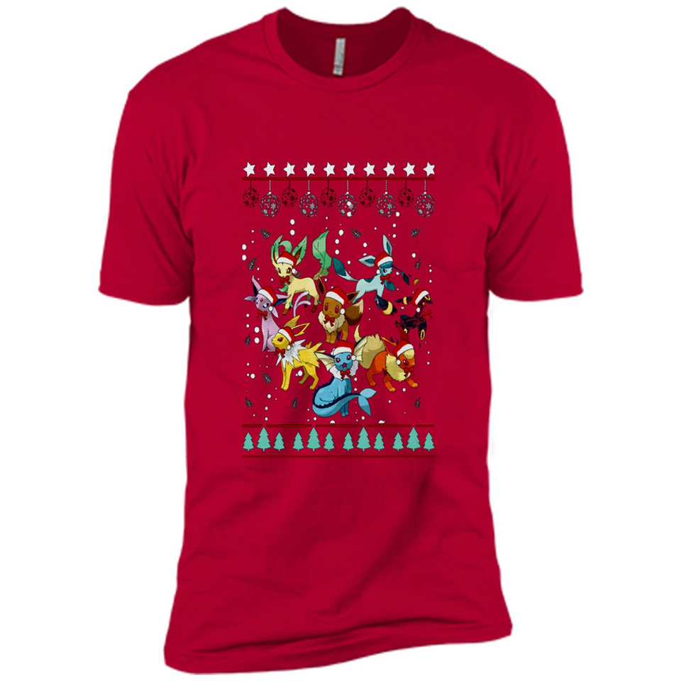 Pokemon Eeveelutions Ugly Christmas Sweater Perfect Christmas PINGPONG