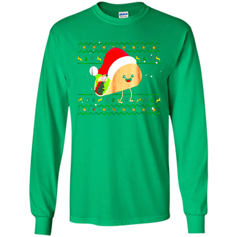 TACO Santa Hat Ugly Christmas shirt Ladies' Boyfriend