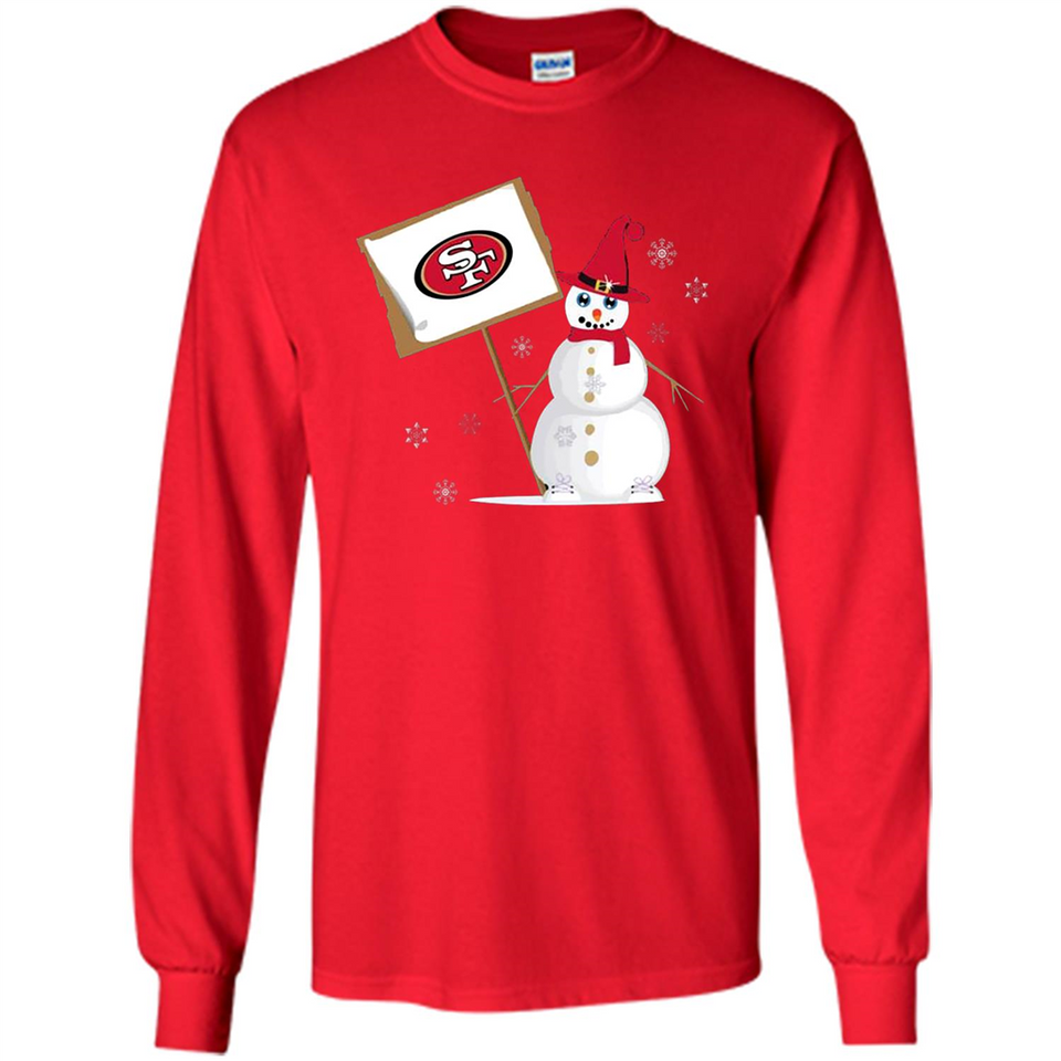San Francisco 49ers Snowman Funny
