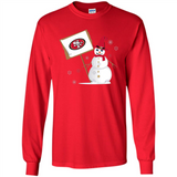 San Francisco 49ers Snowman Funny