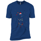 Doberman Santa Lights Christmas Dog Xmas Sweatshirt - Premium Short Sleeve T-Shirt