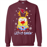 Minion Arizona Cardinals Ugly Christmas Sweater Let it Snow - Sweatshirt