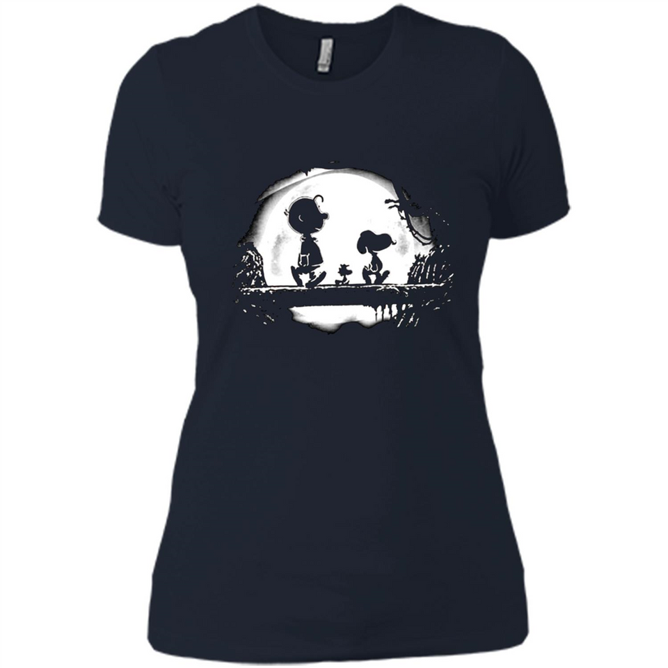 Snoopy The Peanuts Walking To The Moon