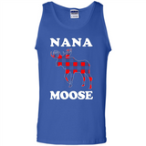 Nana Moose Funny Christmas Plaid Buffalo T-Shirt - Tank Top