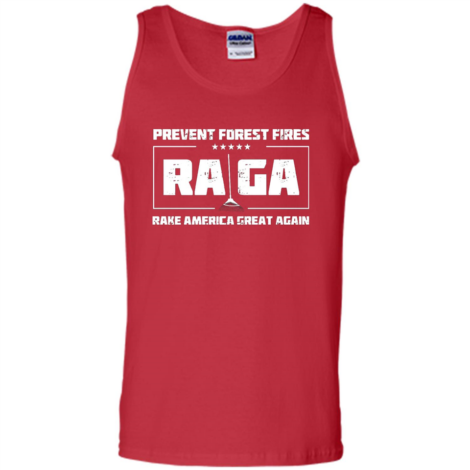 Prevent Forest Fires Rake America Great Again Shirt PINGPONG - Tank Top