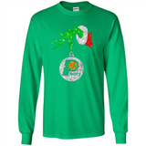 Amazing tee Indiana Pacers Glitter Grinch Monogram Ornament Christmas Gift - Long Sleeve T-Shirt