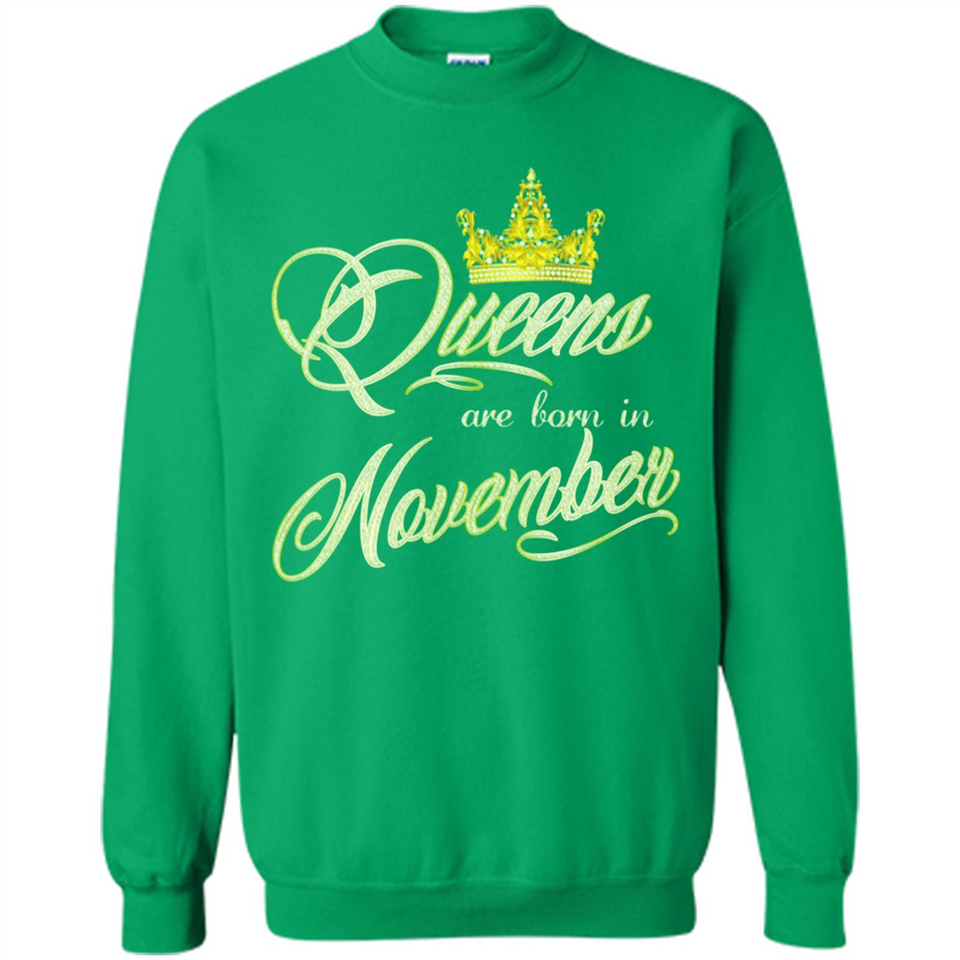 Queens Are Born In November Golden T-Shirt