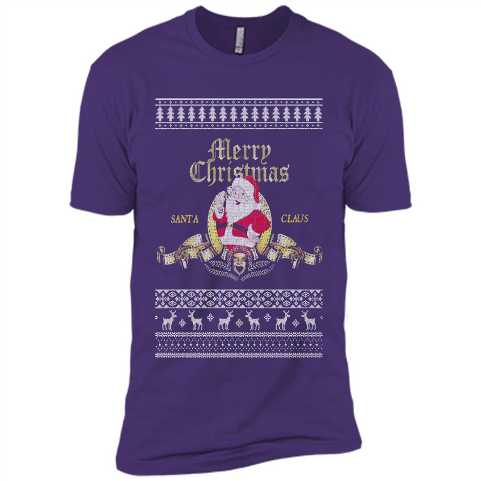 Christmas Santa Goldwyn Mayer Logo - Premium Short Sleeve T-Shirt