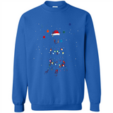 Doberman Santa Lights Christmas Dog Xmas Sweatshirt - Sweatshirt