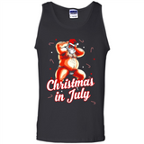Christmas In July - Funny Dancing Santa - Tank Top