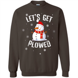Let's Get Plowed Funny Christmas Snowman - Sweatshirt