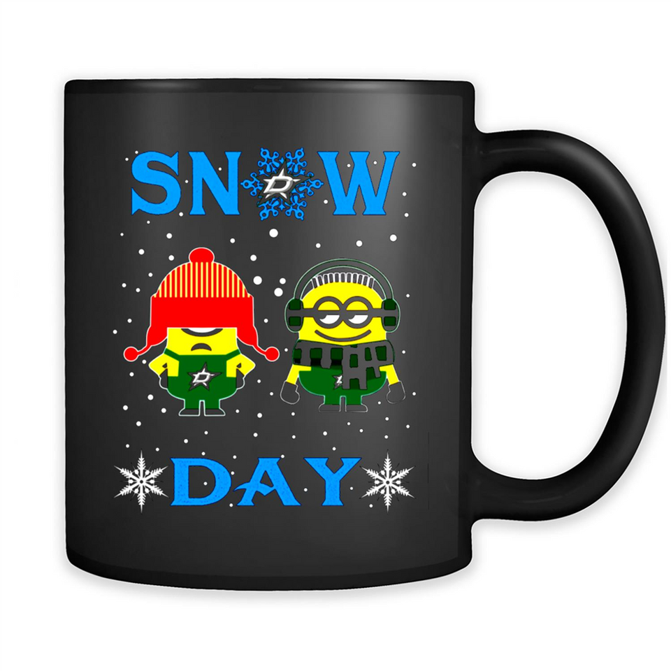 Snow Day Shirt For Dallas Stars Vs Minion Fans pingpong