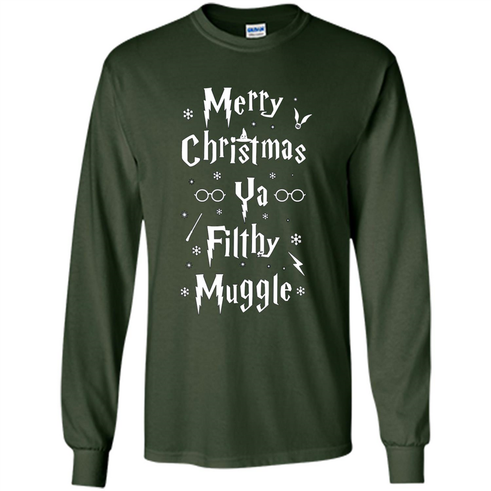 Merry Christmas Ya Filthy Muggle Christmas Sweatshirt PINGPONG