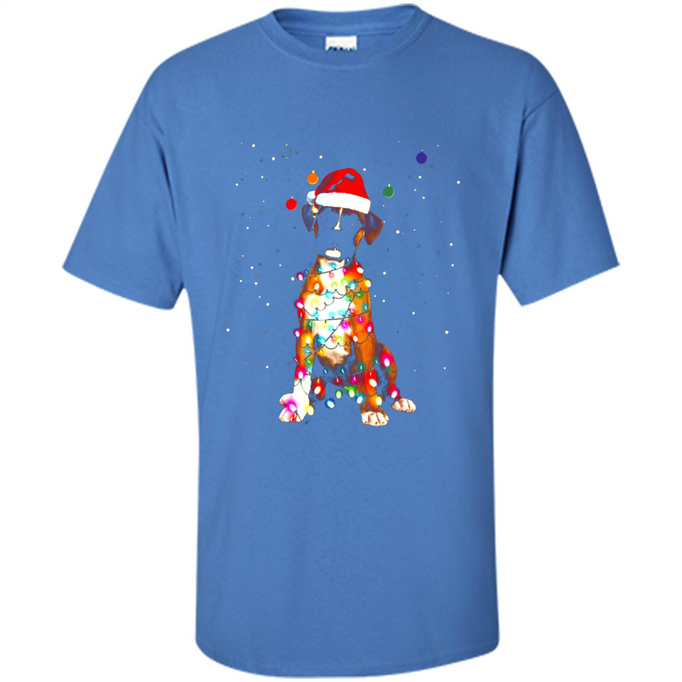 Christmas Lights Boxer Dog Funny Xmas Sweatshirt - Shirt