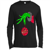 GRINCH HAND HOLDING BALTIMORE ORIOLES GLITTER CHRISTMAS PINGPONG
