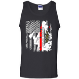 Paradise California Firefighter Thin Red Line Funds Youth T-Shirt PINGPONG - Tank Top