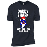 Daddy Shark Costume Reindeer Funny Christmas T-Shirt - Premium Short Sleeve T-Shirt