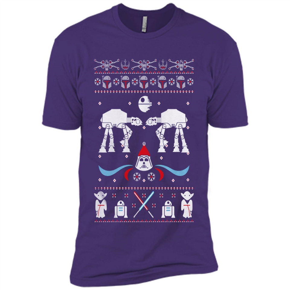 Star Wars Icons Funny Ugly Christmas - Premium Short Sleeve T-Shirt