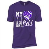 Abilene Christian Wildcats Football My Heart is on that Field - Premium Short Sleeve T-Shirt