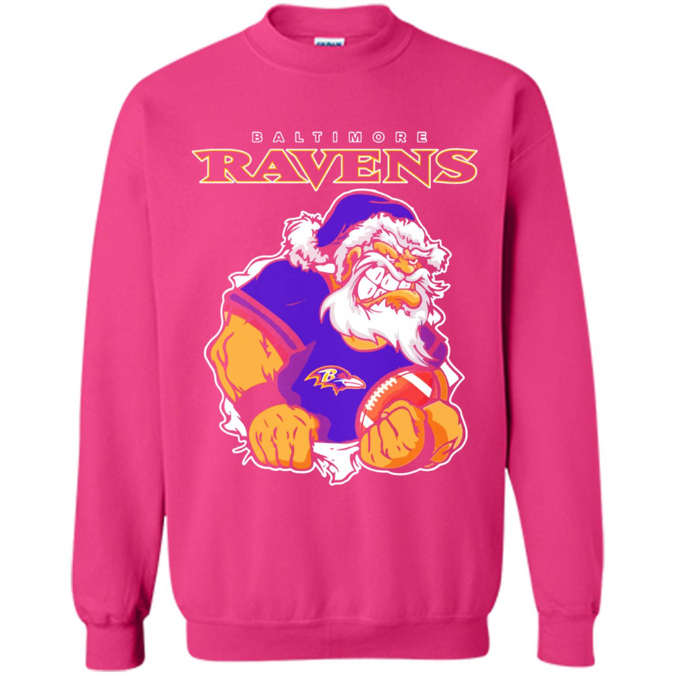 Grumpy Santa Claus Baltimore Ravens Football Team PINGPONG