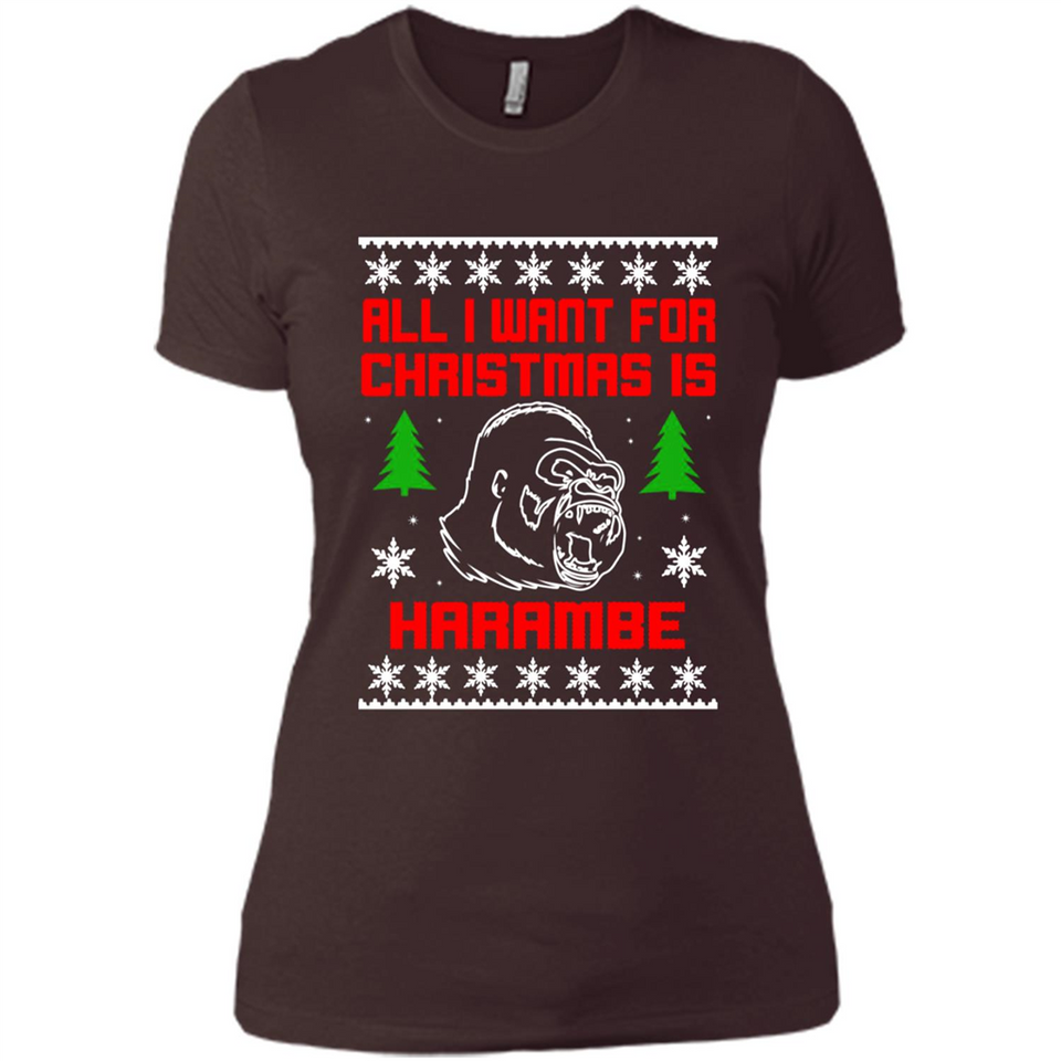 All I Want For Christmas Is HarambeT Rex Attack Reindeer ugly sweater PINGPONG
