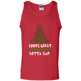 Looks Great Little Full Lotta Sap Funny Christmas Mug PINGPONG - Tank Top