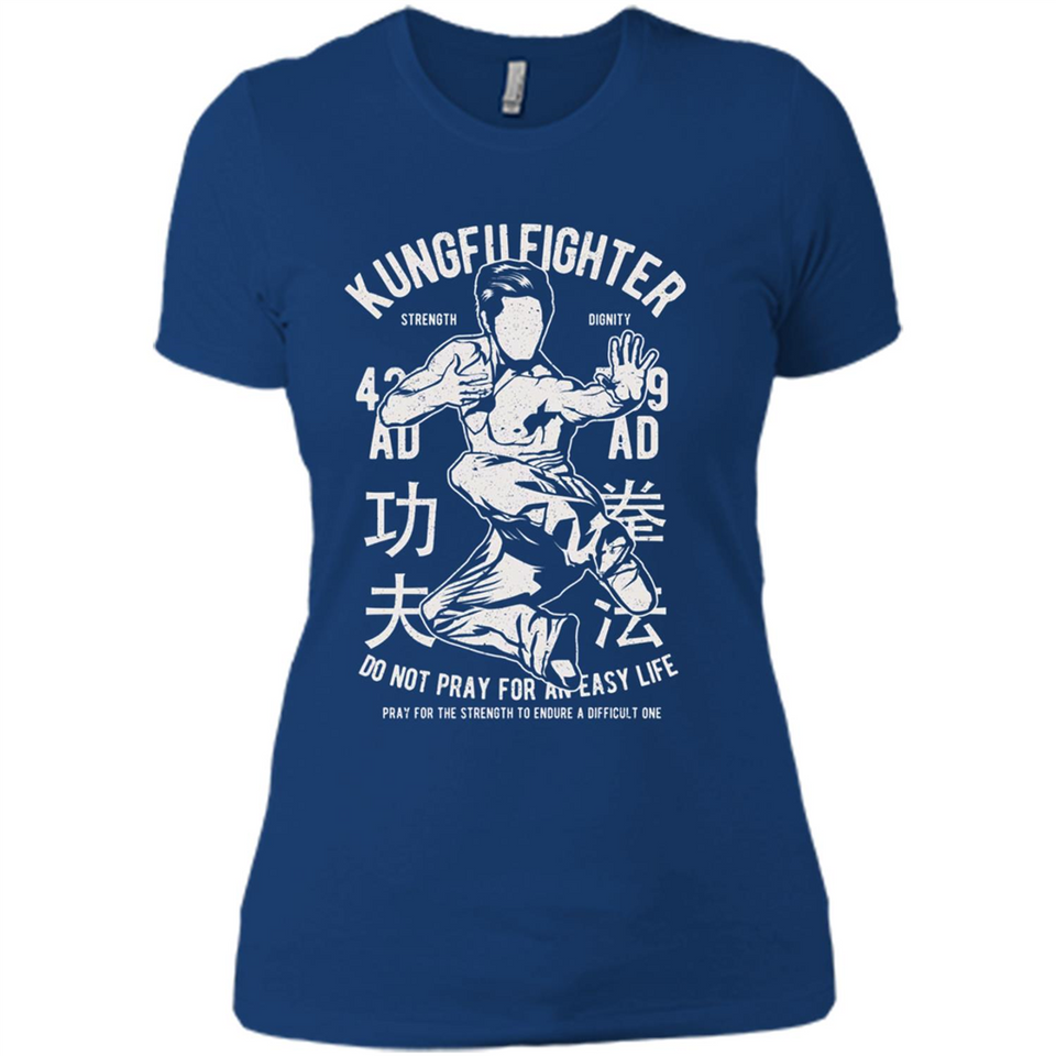 Kungfu Martial Arts Fight Apparel - Ladies' Boyfriend T-Shirt