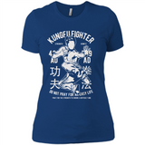 Kungfu Martial Arts Fight Apparel - Ladies' Boyfriend T-Shirt