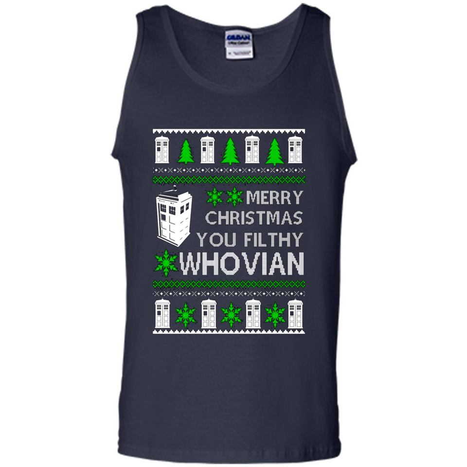Merry Christmas You Filthy Whovian ugly sweater PINGPONG
