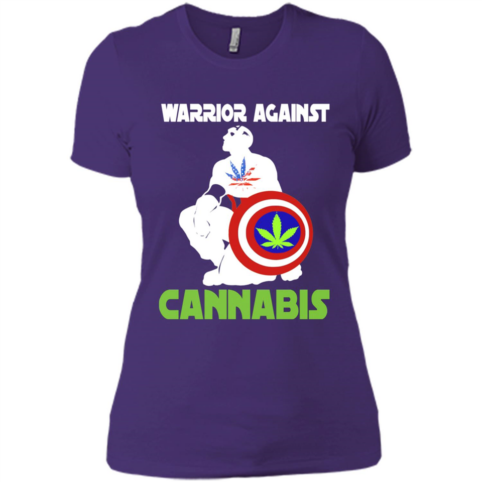warrior against cannabis - Ladies' Boyfriend T-Shirt