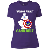 warrior against cannabis - Ladies' Boyfriend T-Shirt