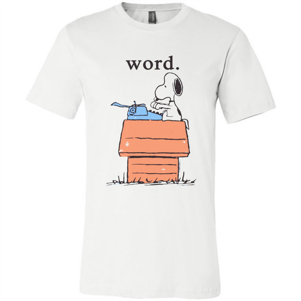 Snoopy Word - Canvas Unisex T-Shirt