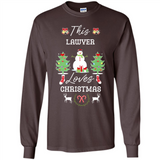 This Lawyer Loves Christmas Tree Shirt with Snowman