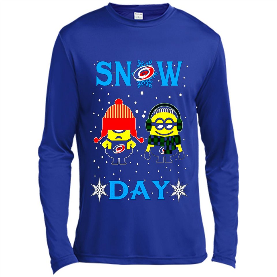 Snow Day Shirt For Carolina Hurricanes Vs Minion Fans pingpong