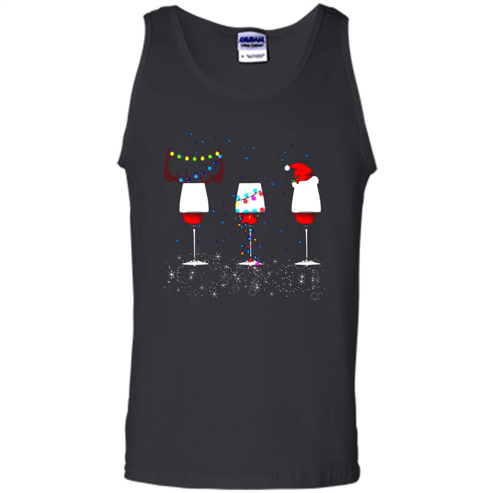 Christmas Red Wine Funny Merry Xmas Sweatshirt - Tank Top