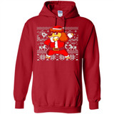 Dabbing Poodle Santa Christmas Holiday Sweatshirt - Hoodie