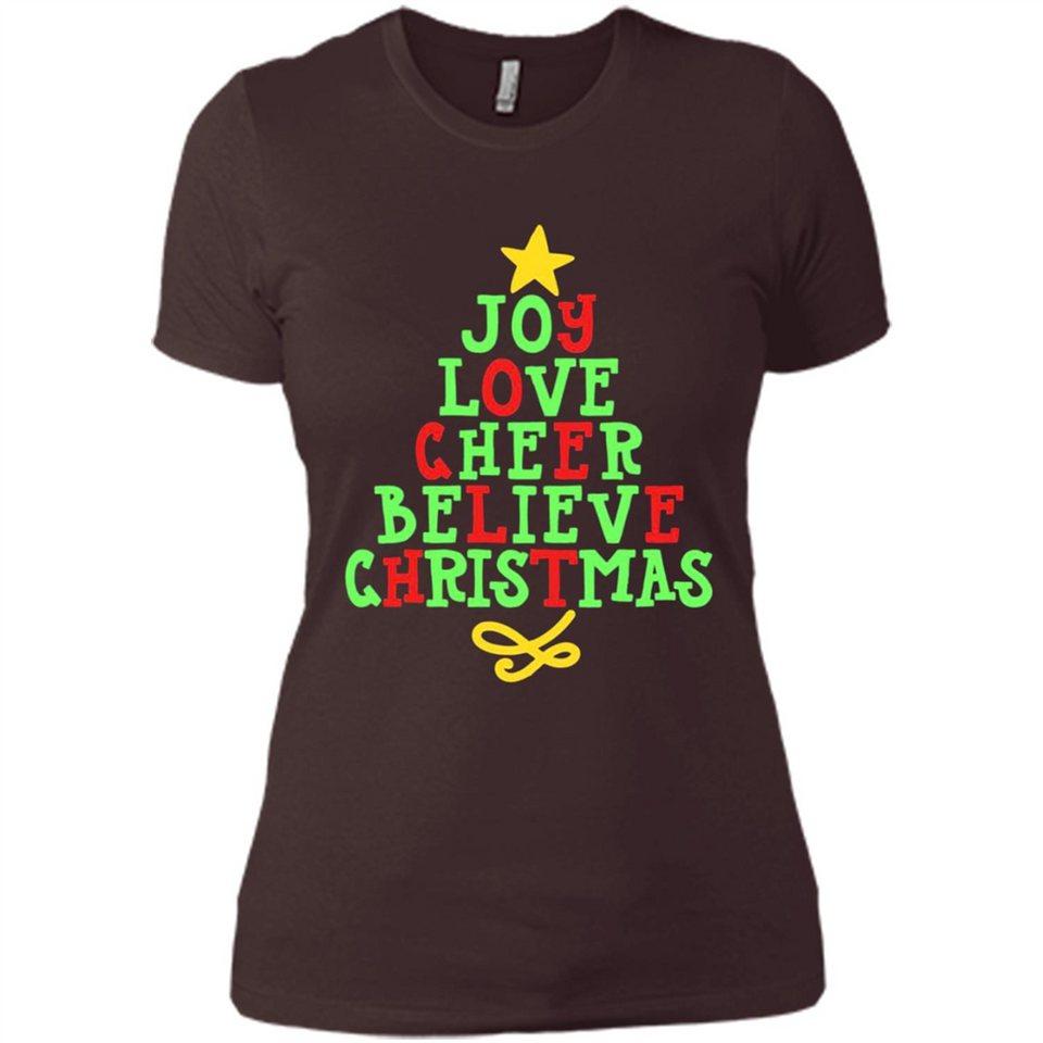 Joy Love Cheer Believe Christmas Tree