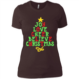 Joy Love Cheer Believe Christmas Tree