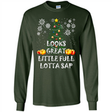 Looks Great Little Full Lotta Sap Funny Christmas Tree Mug PINGPONG - Long Sleeve T-Shirt