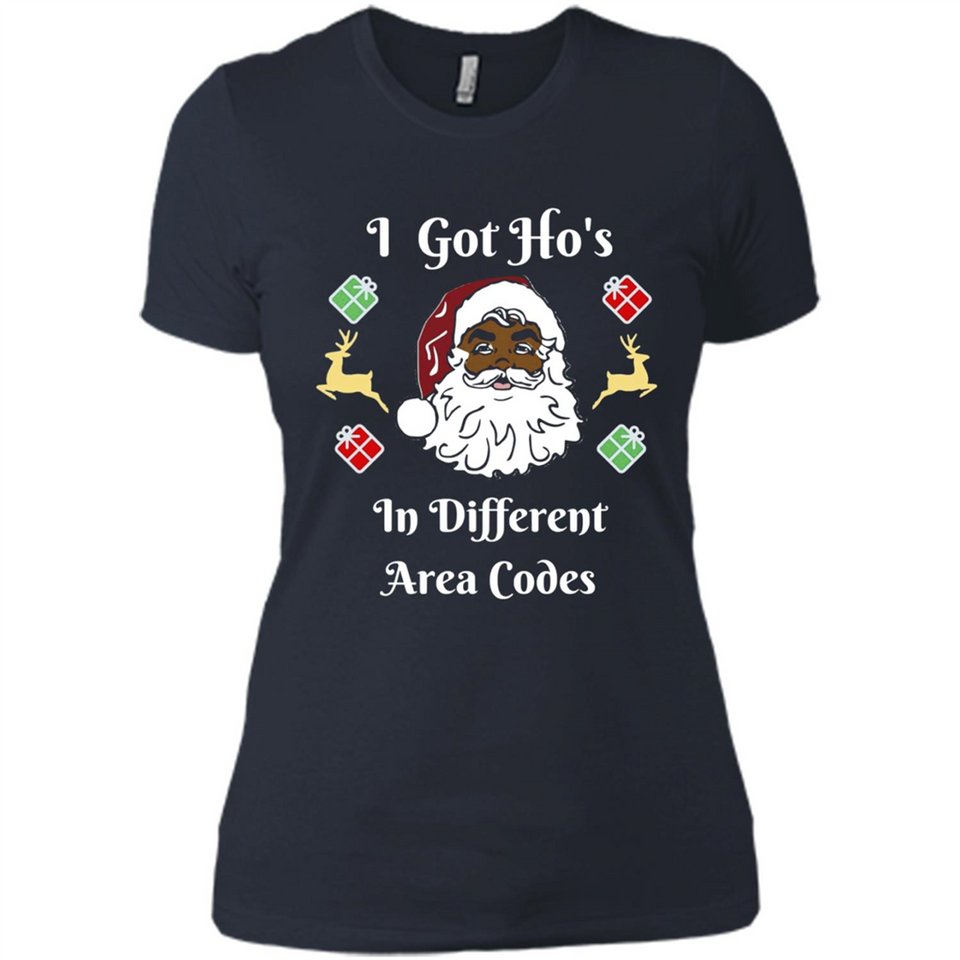 I Got Ho's Santa Christmas - Ladies' Boyfriend T-Shirt