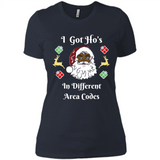 I Got Ho's Santa Christmas - Ladies' Boyfriend T-Shirt