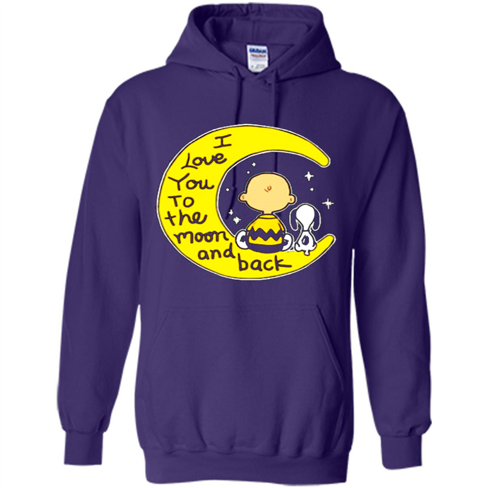 I LOVE YOU TO THE MOON AND BLACK CHARLIE BROWN AND SNOOPY
