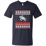 Sea Turtle Ugly Christmas T-Shirt - Men's V-Neck