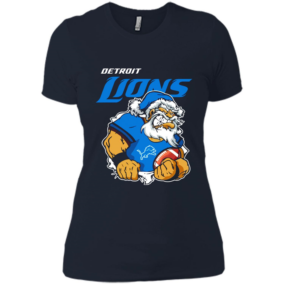 Grumpy Santa Claus Detroit Lions Football Team PINGPONG