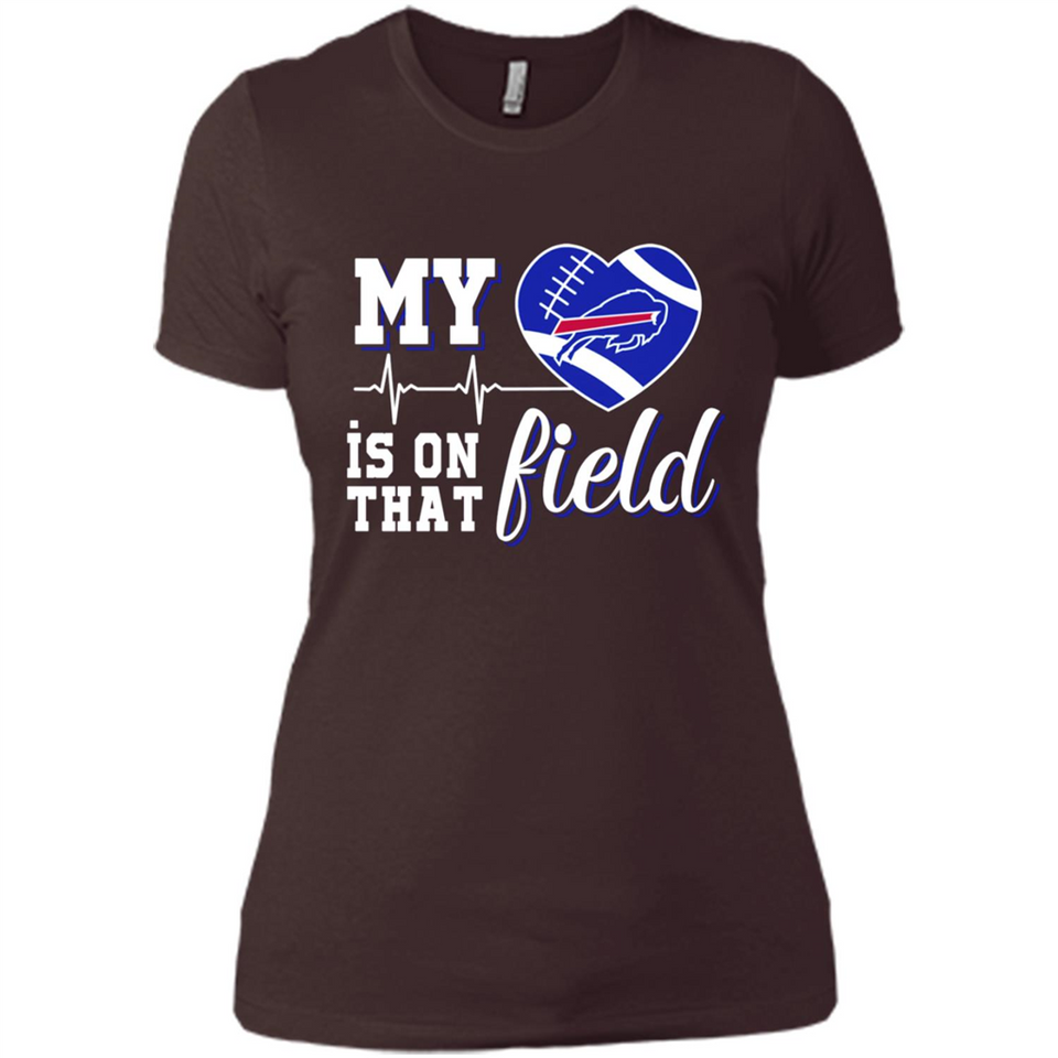 Buffalo Bills Football My Heart is on that Field - Ladies' Boyfriend T-Shirt