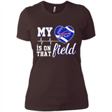 Buffalo Bills Football My Heart is on that Field - Ladies' Boyfriend T-Shirt