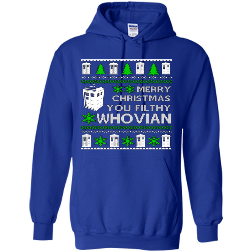 Merry Christmas You Filthy Whovian ugly sweater PINGPONG