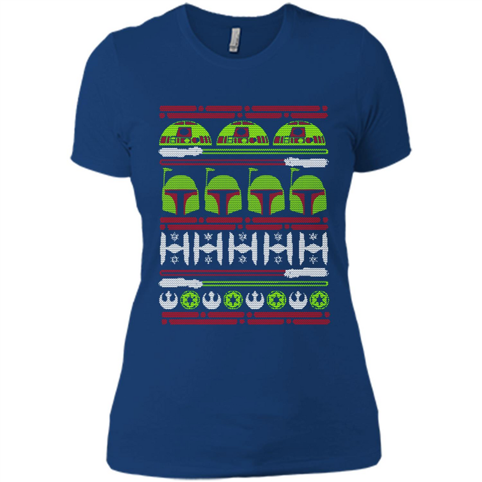 Star Wars - Boba Fett Christmas - Ladies' Boyfriend T-Shirt