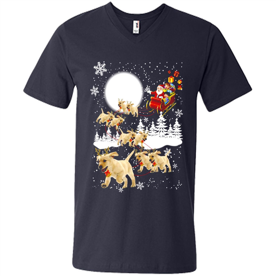 Christmas Santa Golden Retriever Sleigh For Labrador Retriever