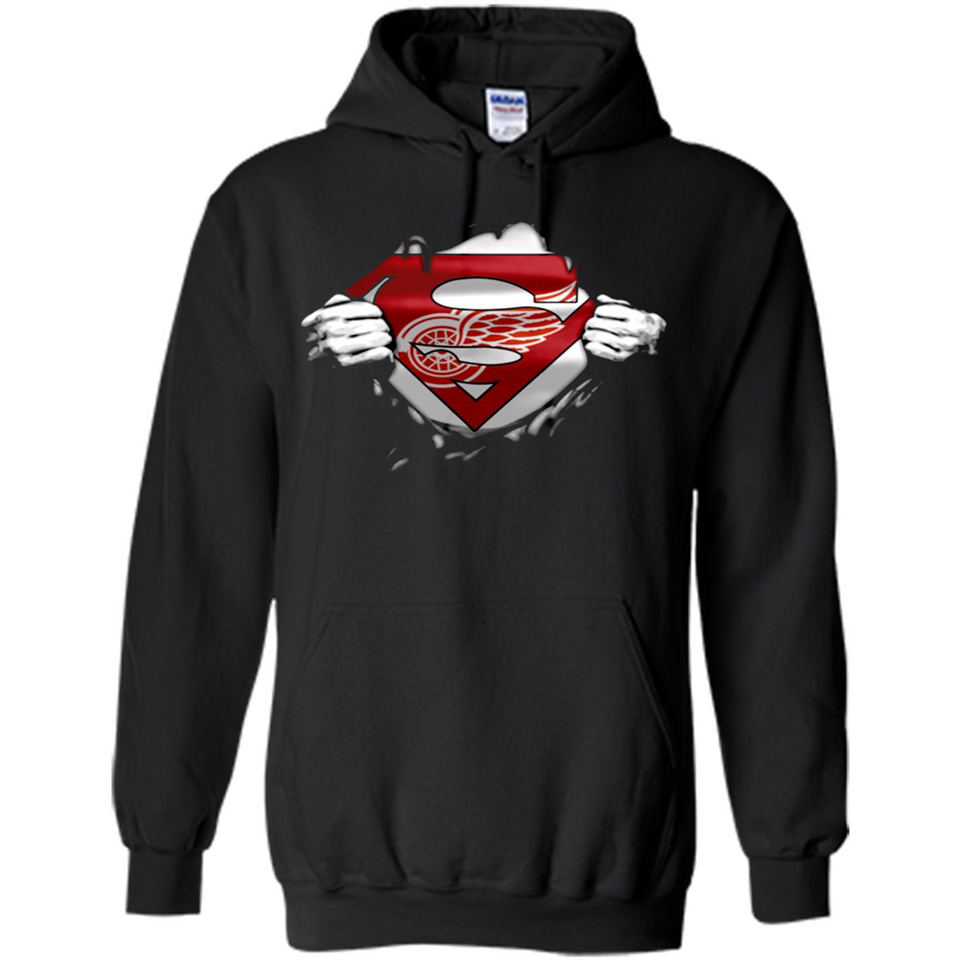 Detroit Red Wings And Superman Fans - Hoodie